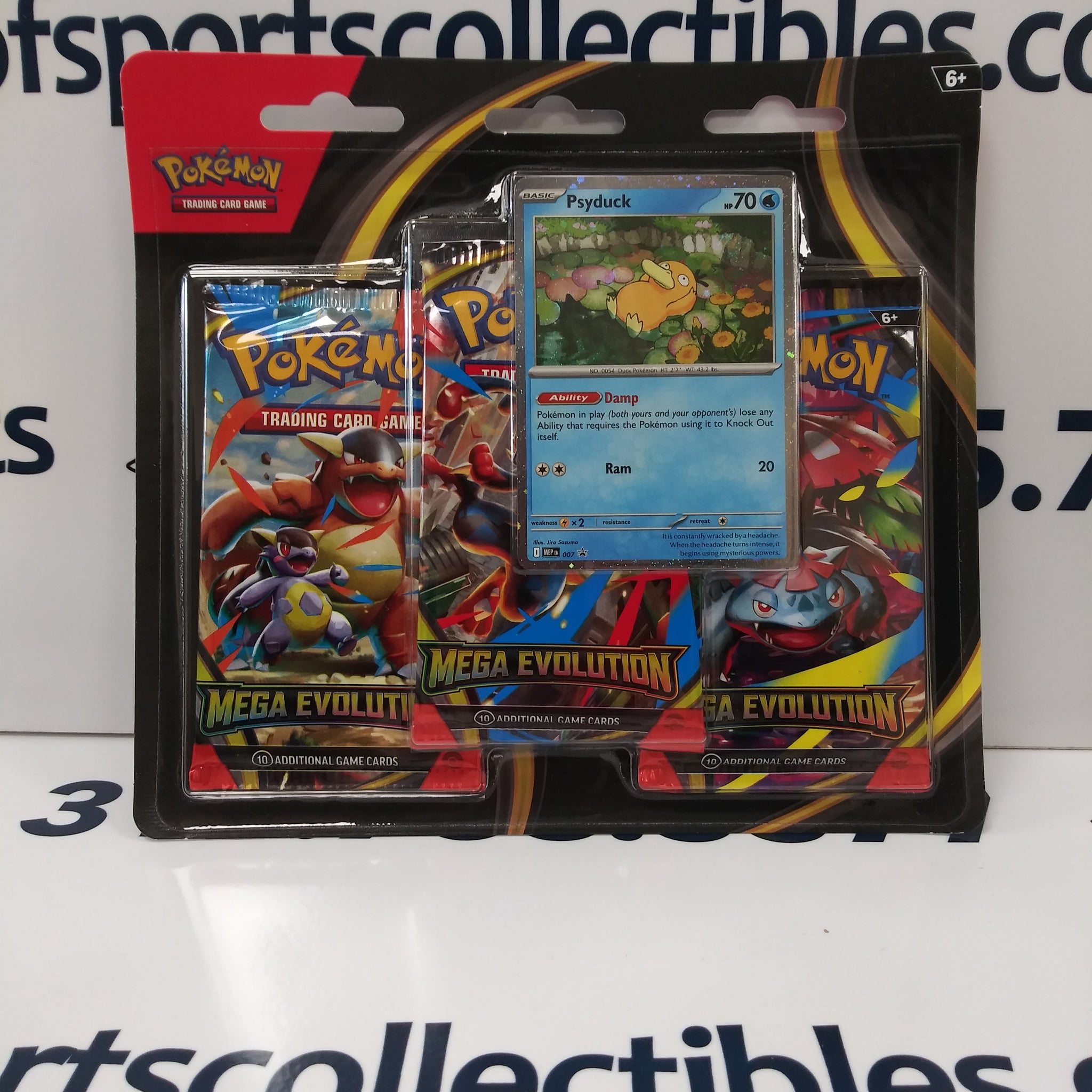 2025 POKEMON MEGA EVOLUTION PSYDUCK 3 PACK BLISTER!