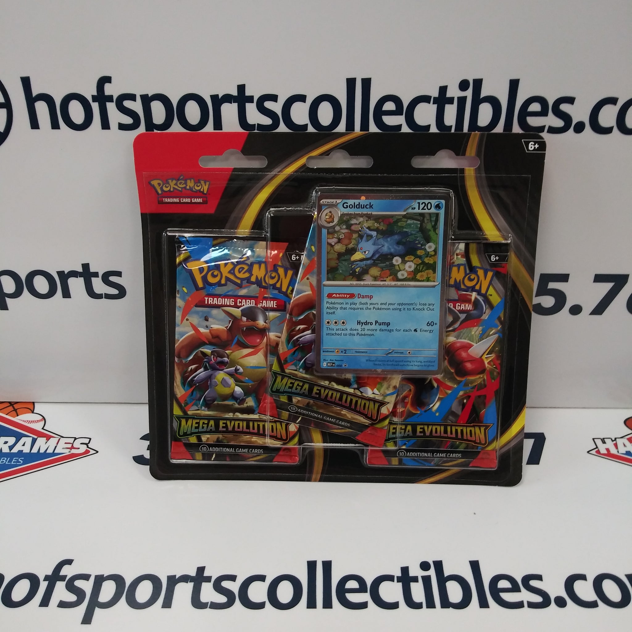2025 POKEMON MEGA EVOLUTION GOLDUCK 3 PACK BLISTER!