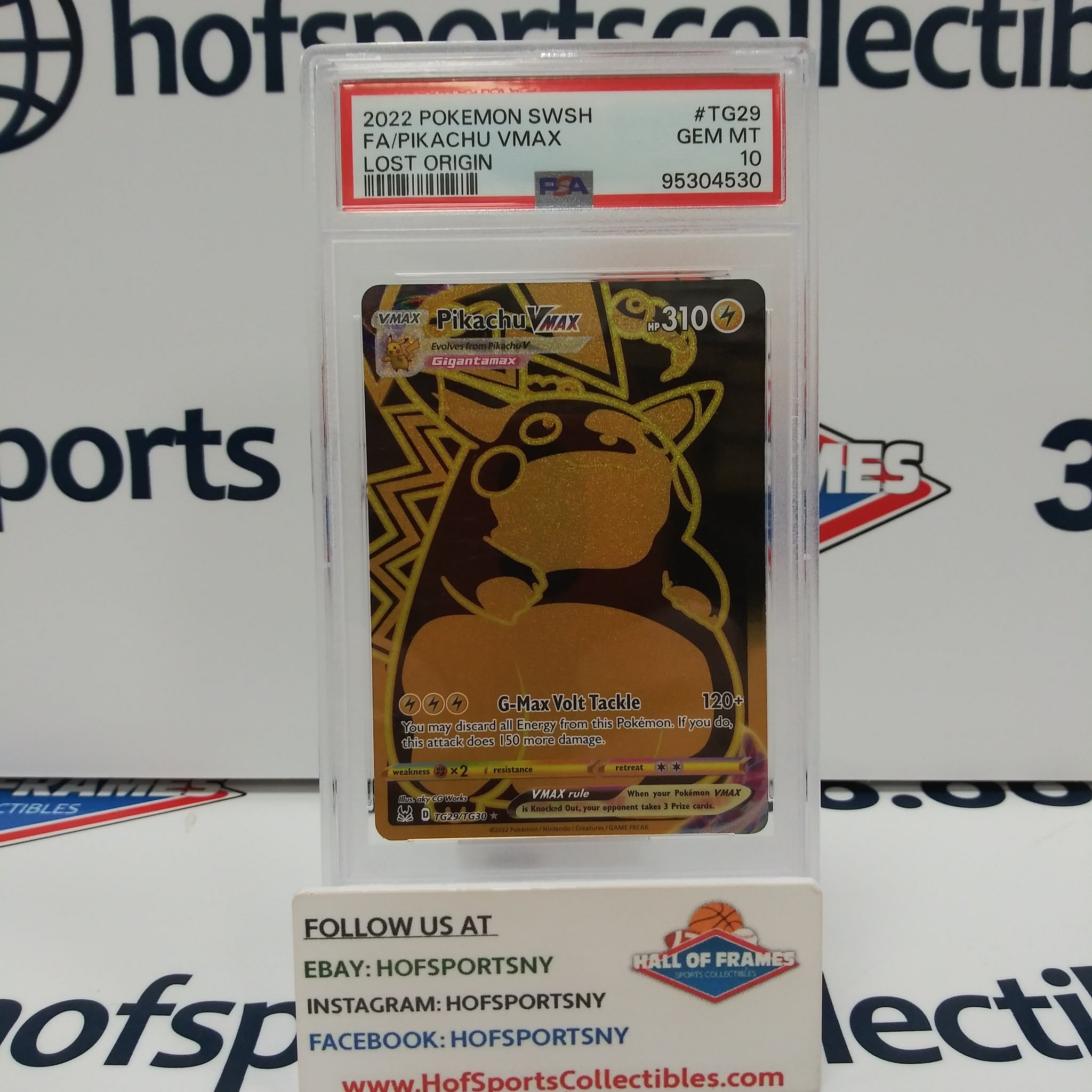 2022 POKEMON LOST ORIGIN PIKACHU VMAX #TG29 PSA 10 GEM MINT!