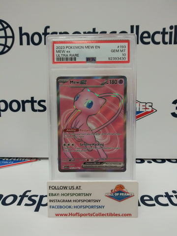 2023 POKEMON 151 MEW EX ULTRA RARE #193 PSA 10 GEM MINT!