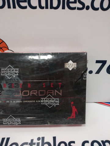 1999 UPPER DECK CAREER SET MICHAEL JORDAN SEALED BOX SET! TEAR IN SEAL!