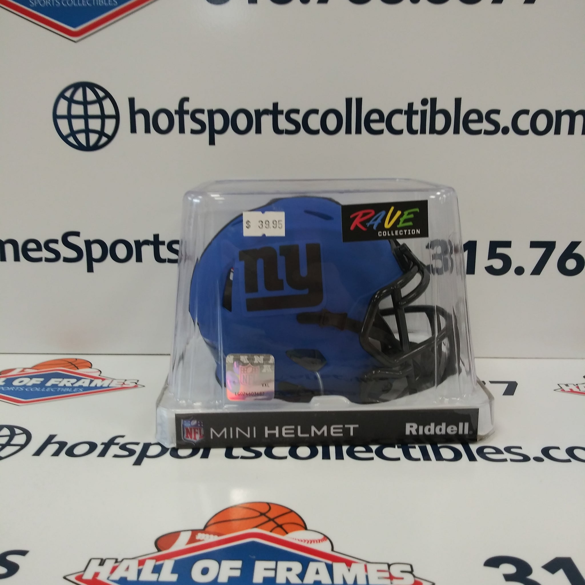 2025 NEW YORK GIANTS NEW RIDDELL RAVE SPEED MINI HELMET