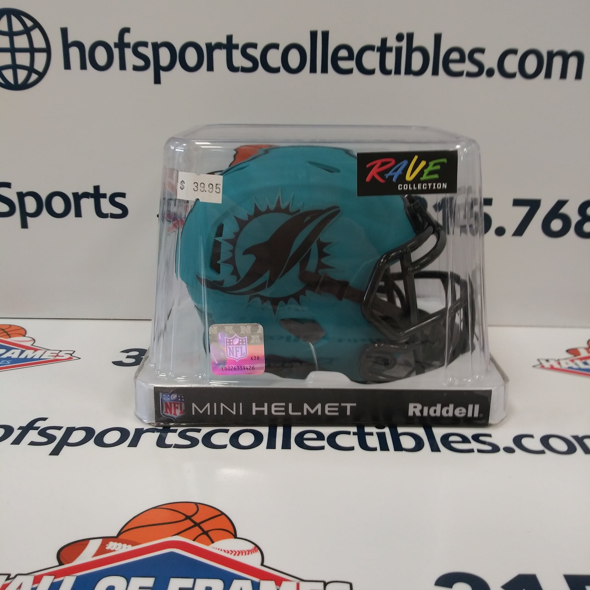 2025 MIAMI DOLPHINS NEW RIDDELL RAVE SPEED MINI HELMET