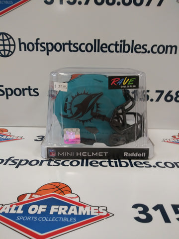 2025 MIAMI DOLPHINS NEW RIDDELL RAVE SPEED MINI HELMET