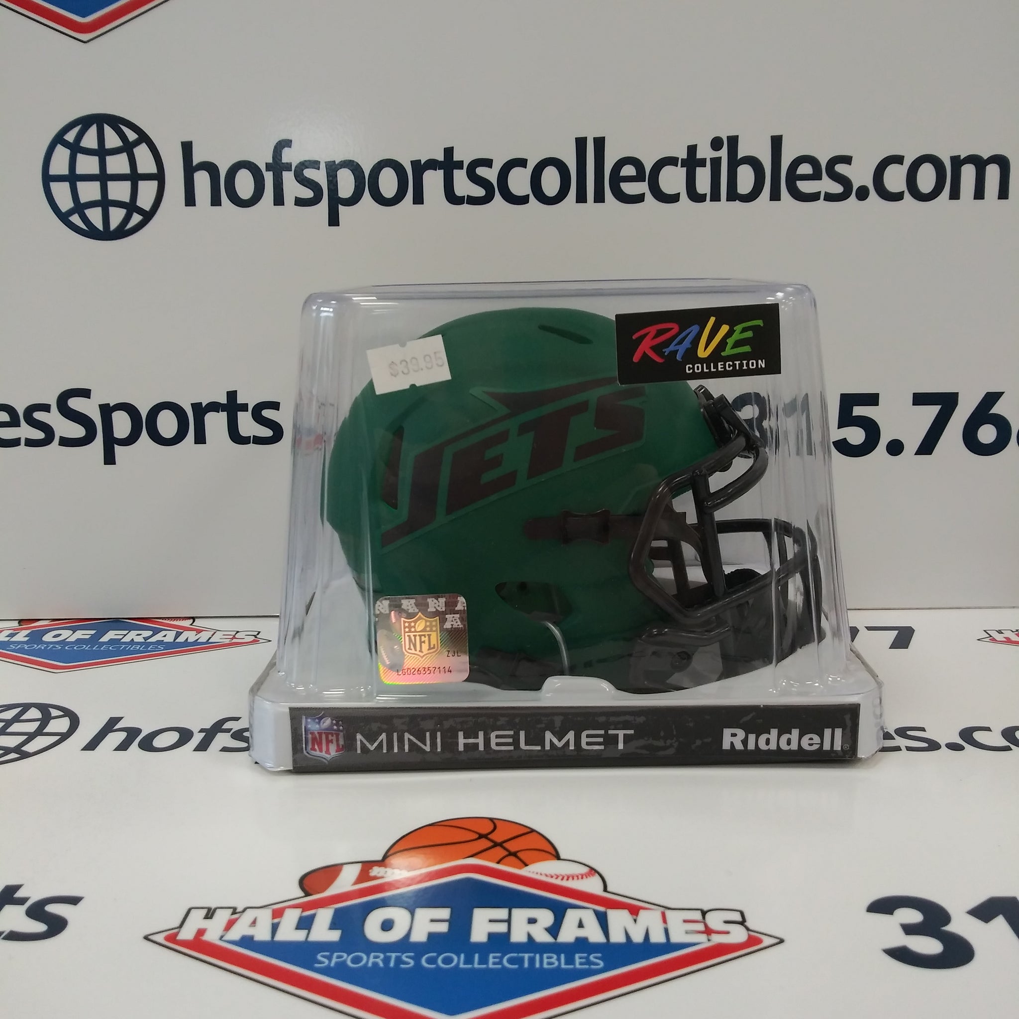 2025 NEW YORK JETS NEW RIDDELL RAVE SPEED MINI HELMET