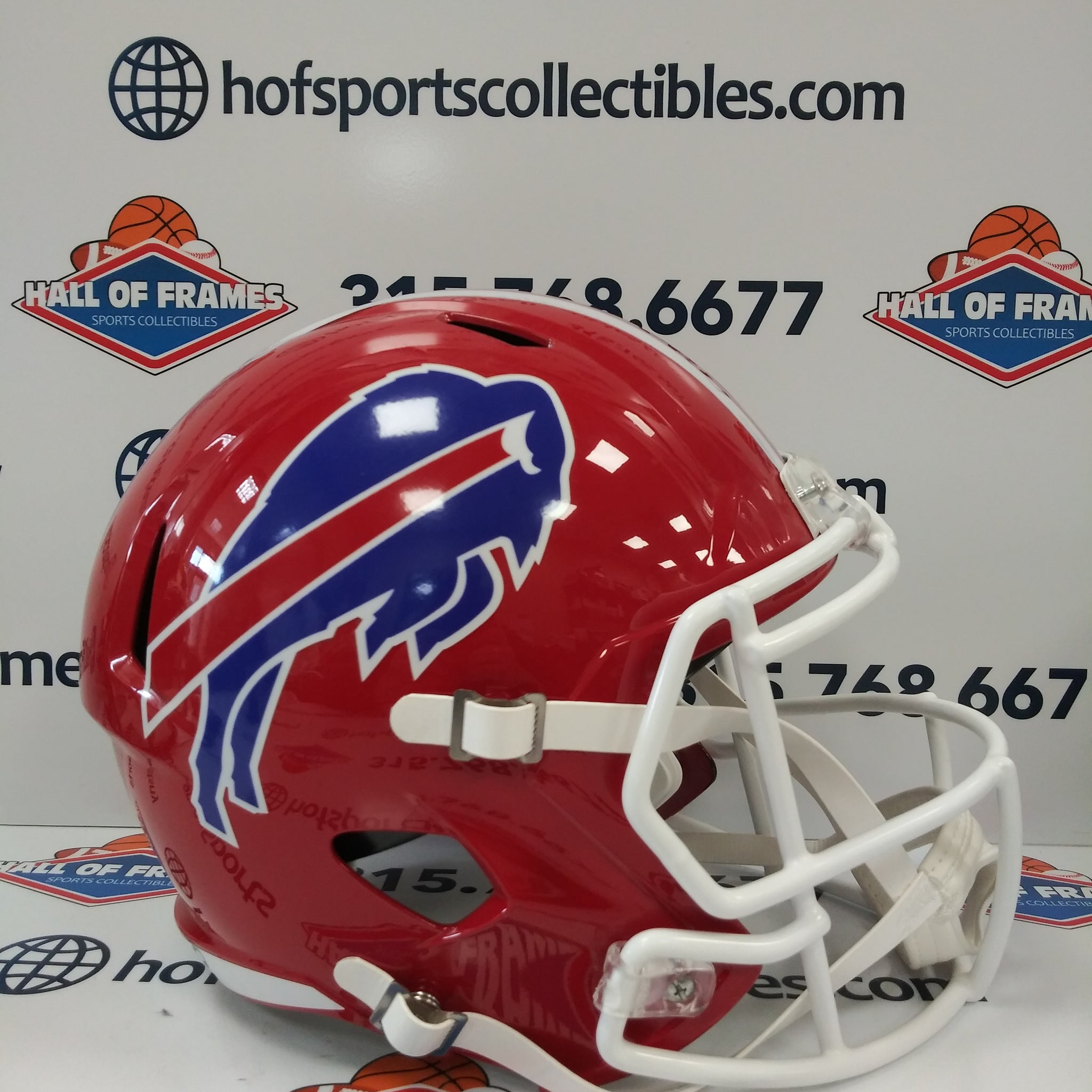 BUFFALO BILLS RED THROWBACK FULL SIZE SPEED REPLICA HELMET!