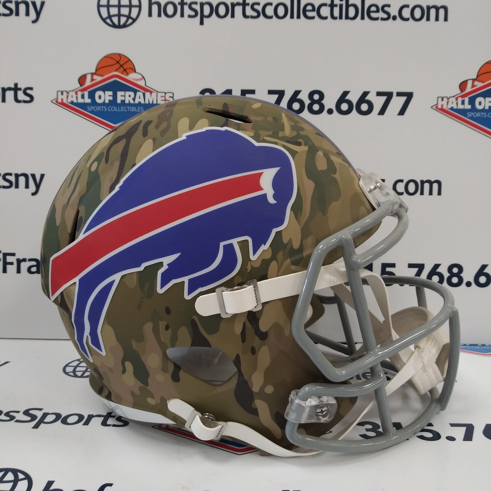 BUFFALO BILLS FULL SIZE SPEED CAMO REPLICA HELMET!