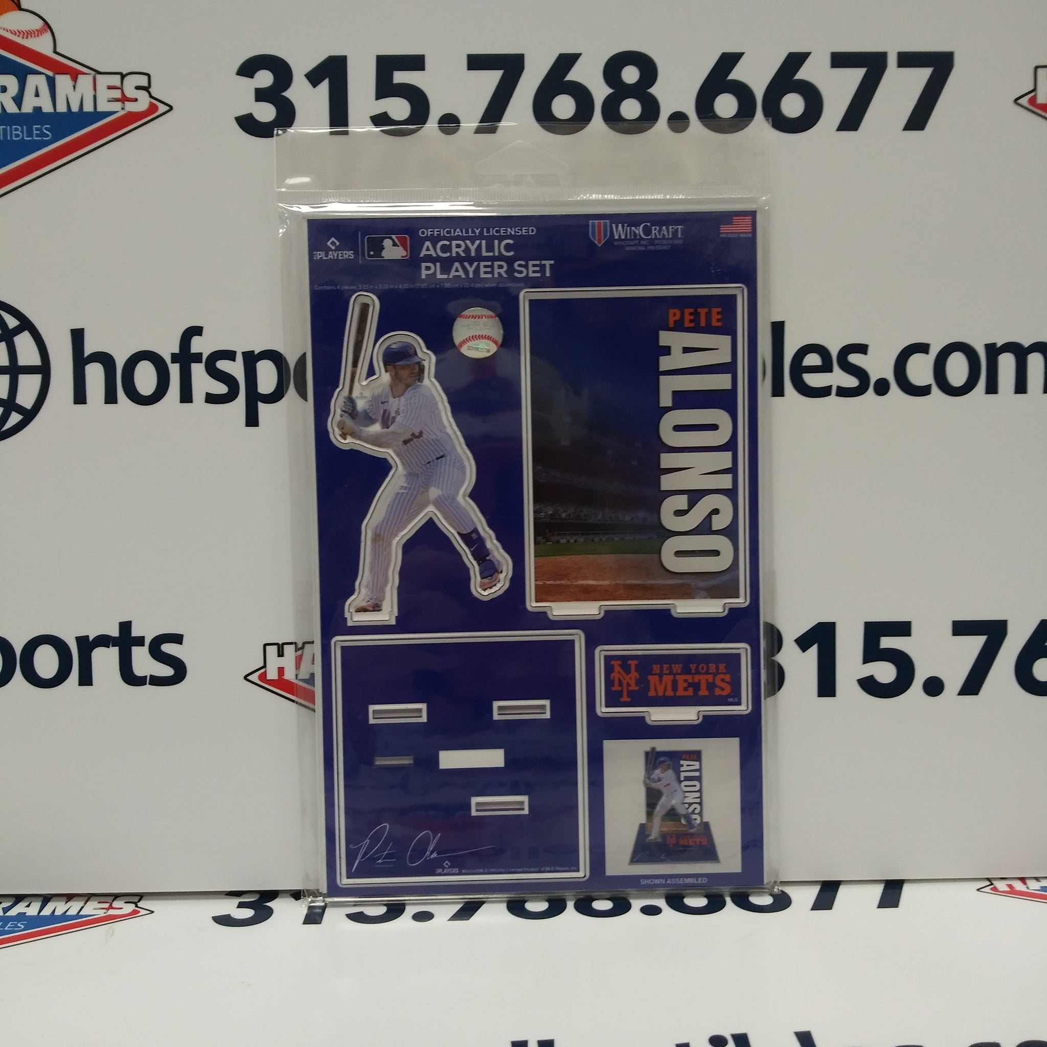 PETE ALONSO NEW YORK METS 3D ACRYLIC STAND UP SET WINCRAFT!