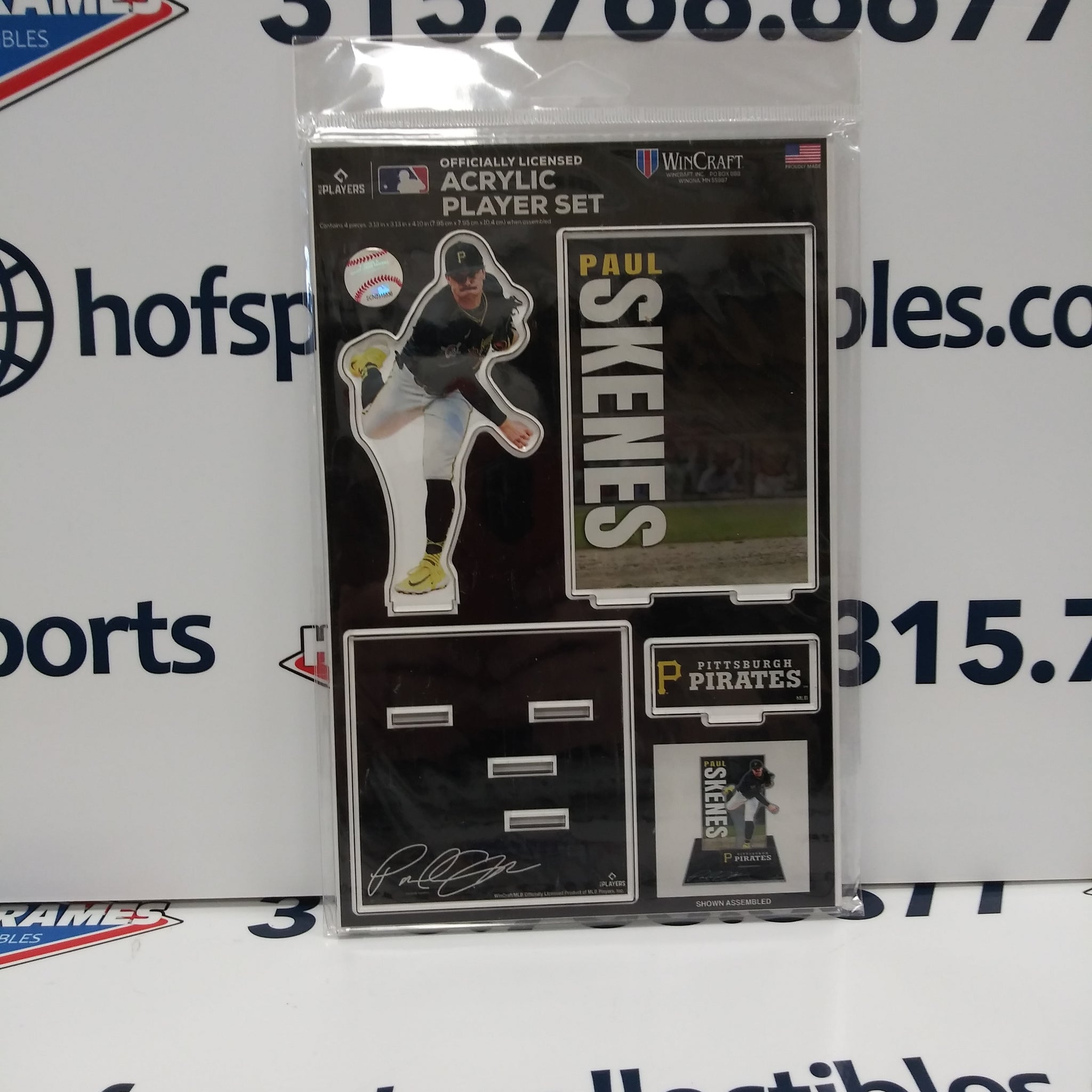 PAUL SKENES PITTSBURGH PIRATES 3D ACRYLIC STAND UP SET WINCRAFT!