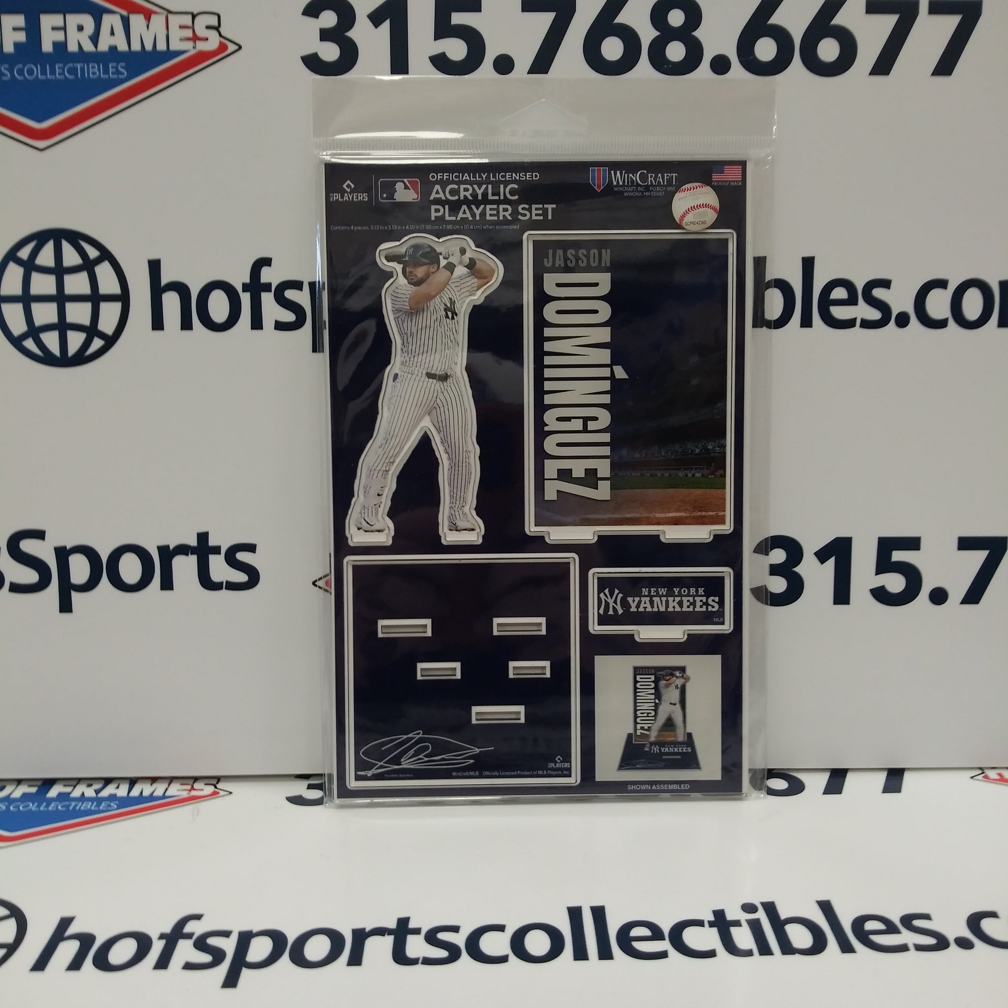 JASSON DOMINGUEZ NEW YORK YANKEES 3D ACRYLIC STAND UP SET WINCRAFT!
