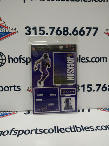LAMAR JACKSON BALTIMORE RAVENS 3D ACRYLIC STAND UP SET WINCRAFT!