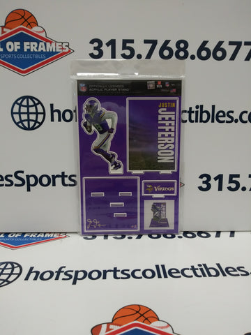 JUSTIN JEFFERSON MINNESOTA VIKINGS 3D ACRYLIC STAND UP SET WINCRAFT!