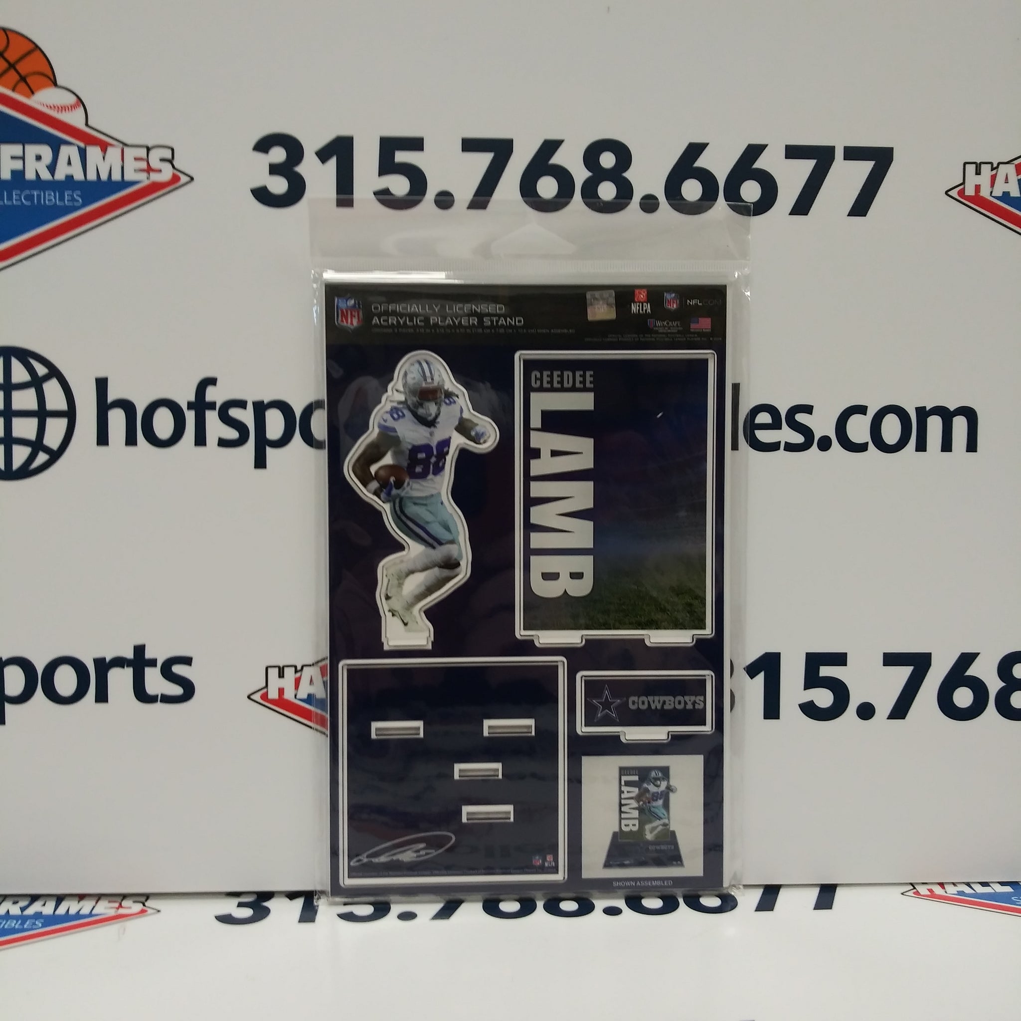 CEEDEE LAMB DALLAS COWBOYS 3D ACRYLIC STAND UP SET WINCRAFT!