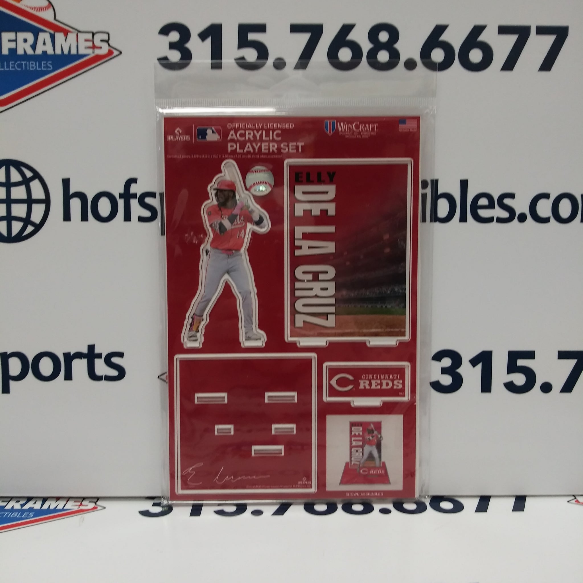 ELLY DE LA CRUZ CINCINNATI REDS 3D ACRYLIC STAND UP SET WINCRAFT!