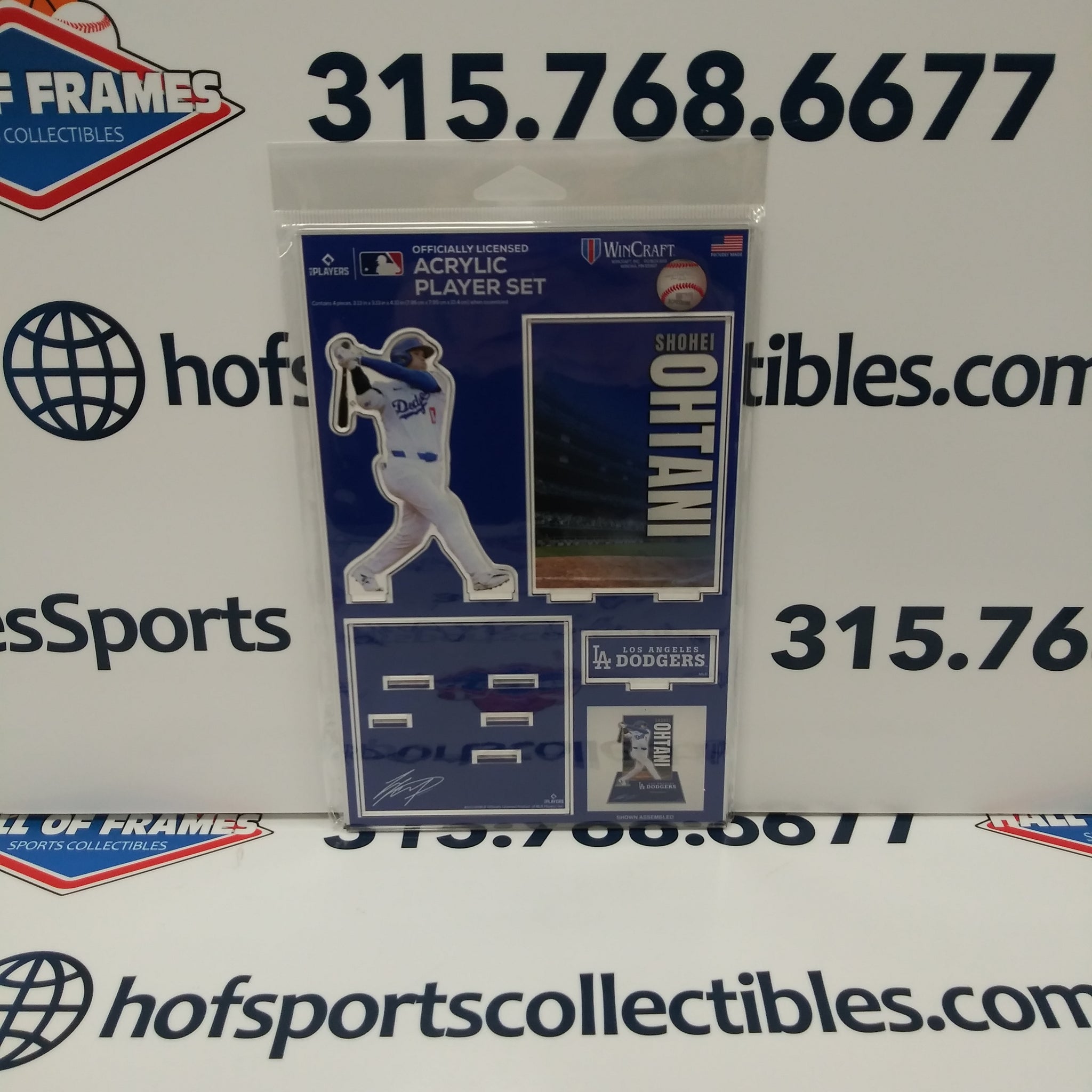 SHOHEI OHTANI LOS ANGELES DODGERS 3D ACRYLIC STAND UP SET WINCRAFT!