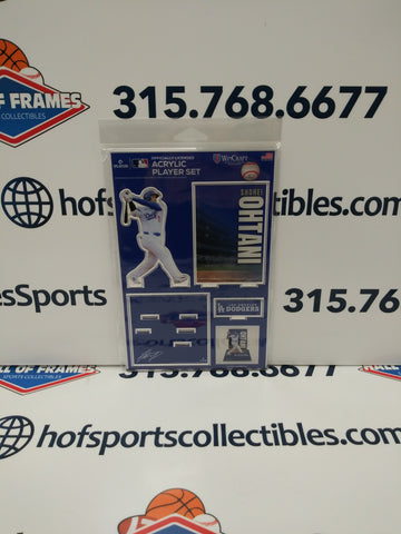 SHOHEI OHTANI LOS ANGELES DODGERS 3D ACRYLIC STAND UP SET WINCRAFT!