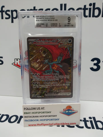2025 POKEMON PRISMATIC EVOLUTIONS ROARING MOON EX SIR BGS 9 MINT!