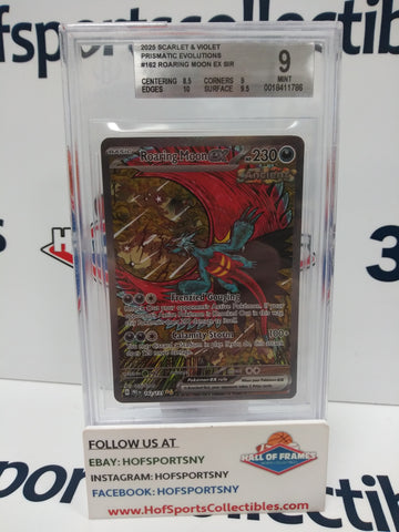 2025 POKEMON PRISMATIC EVOLUTIONS ROARING MOON EX SIR BGS 9 MINT!