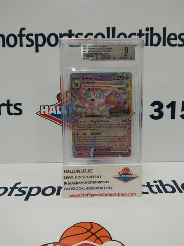 2025 POKEMON PRISMATIC EVOLUTIONS SYLVEON EX SURPRISE BOX EXCLUSIVE #041 BGS 9!