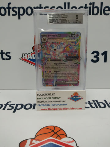 2025 POKEMON PRISMATIC EVOLUTIONS SYLVEON EX SURPRISE BOX EXCLUSIVE #041 BGS 9!