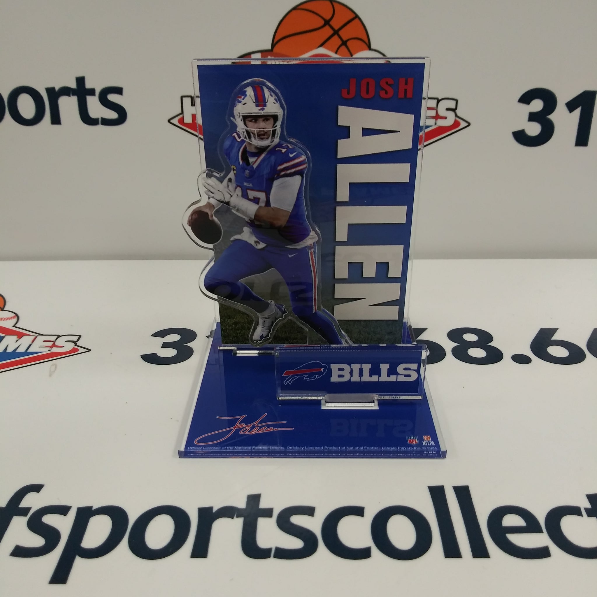 JOSH ALLEN BUFFALO BILLS 3D ACRYLIC STAND UP SET WINCRAFT!
