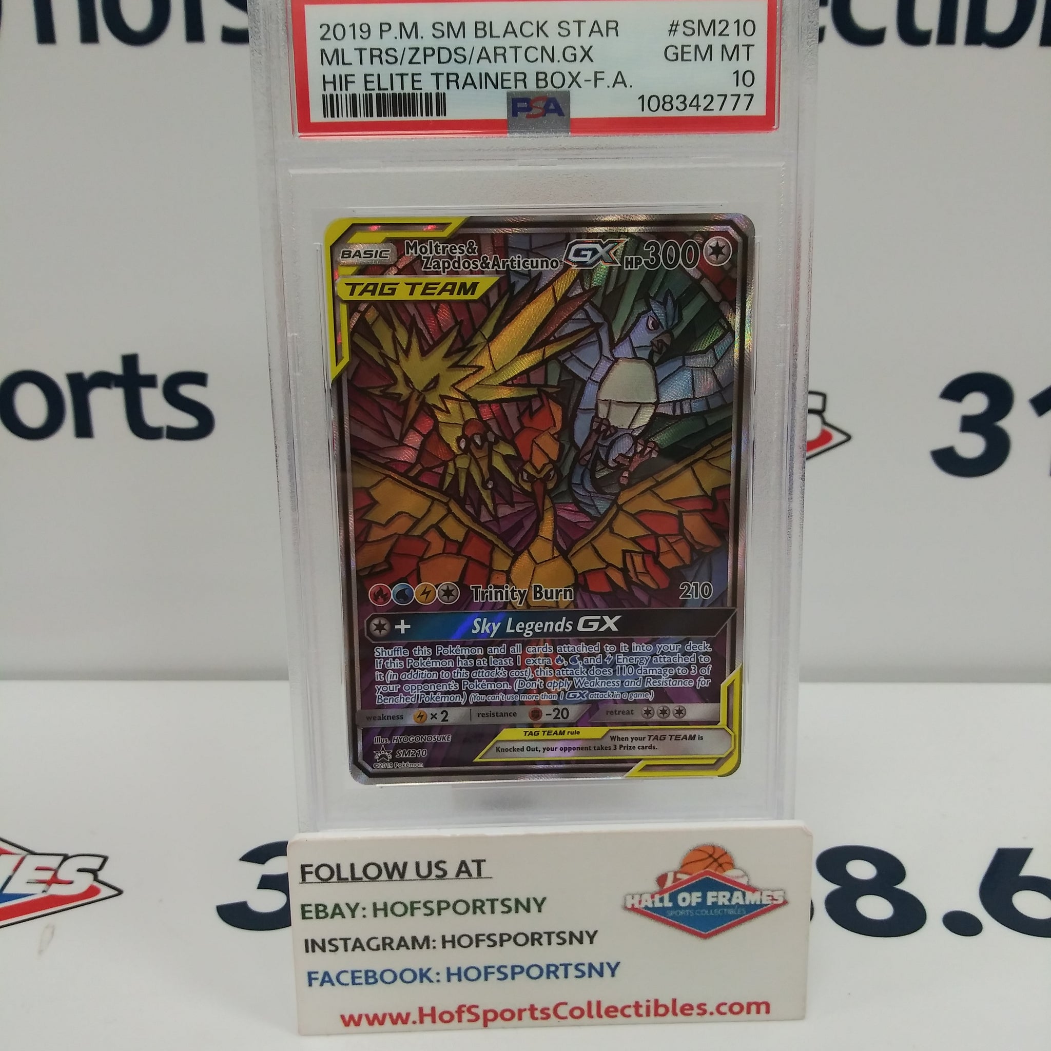 2019 POKEMON MOLTRESE ZAPDOS ARTICUNO PROMO #SM210 PSA 10!