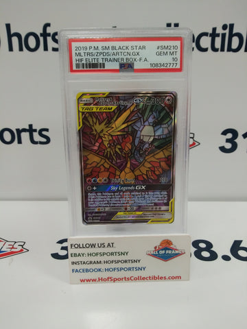 2019 POKEMON MOLTRESE ZAPDOS ARTICUNO PROMO #SM210 PSA 10!