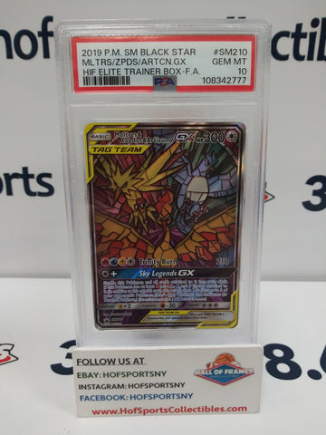 2019 POKEMON MOLTRESE ZAPDOS ARTICUNO PROMO #SM210 PSA 10!