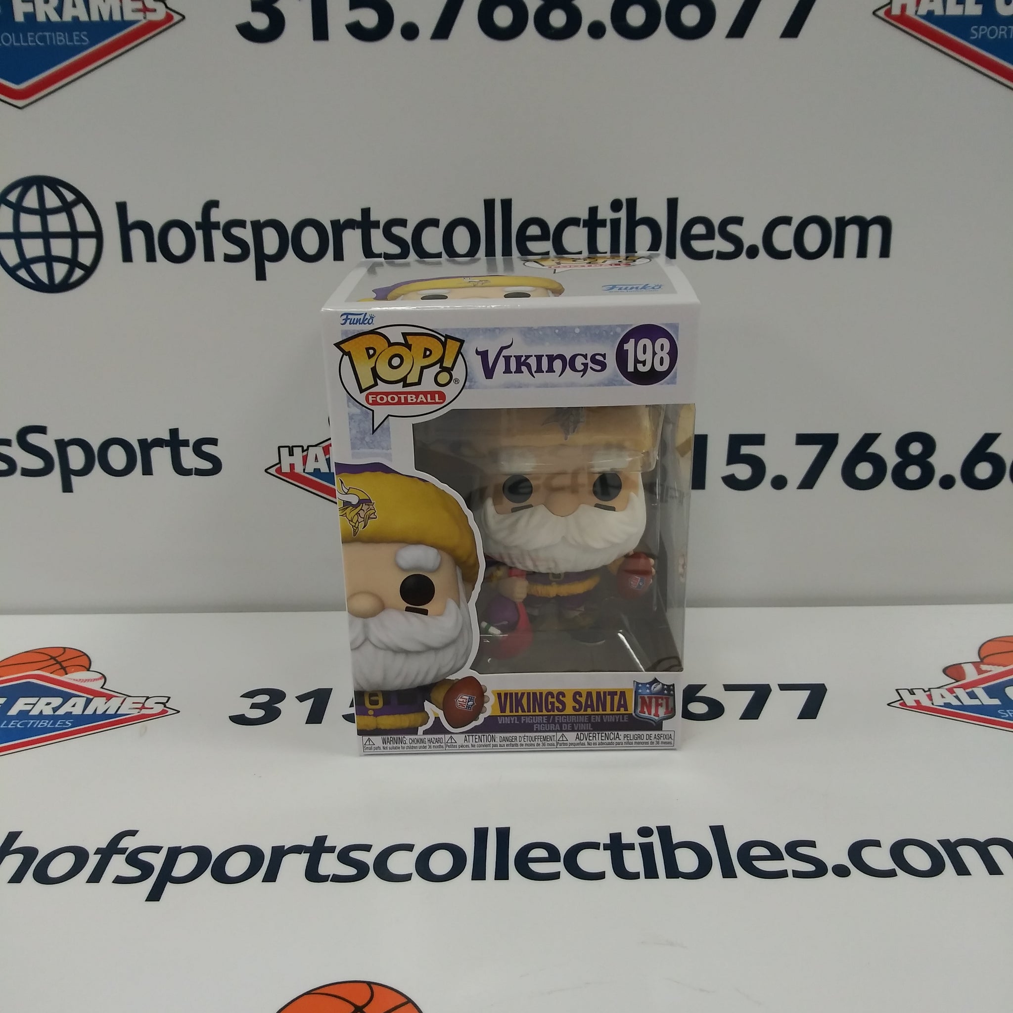MINNESOTA VIKINGS FOOTBALL SANTA NFL FUNKO POP #198!