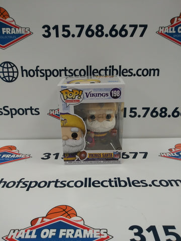MINNESOTA VIKINGS FOOTBALL SANTA NFL FUNKO POP #198!
