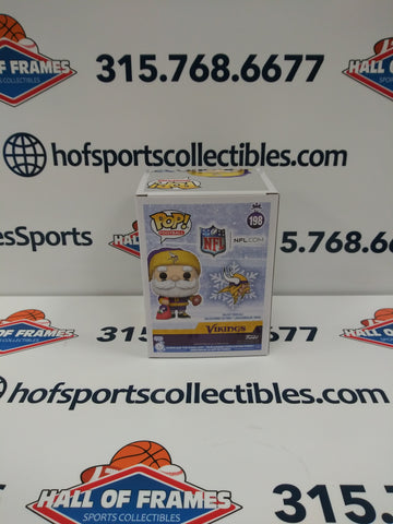 MINNESOTA VIKINGS FOOTBALL SANTA NFL FUNKO POP #198!