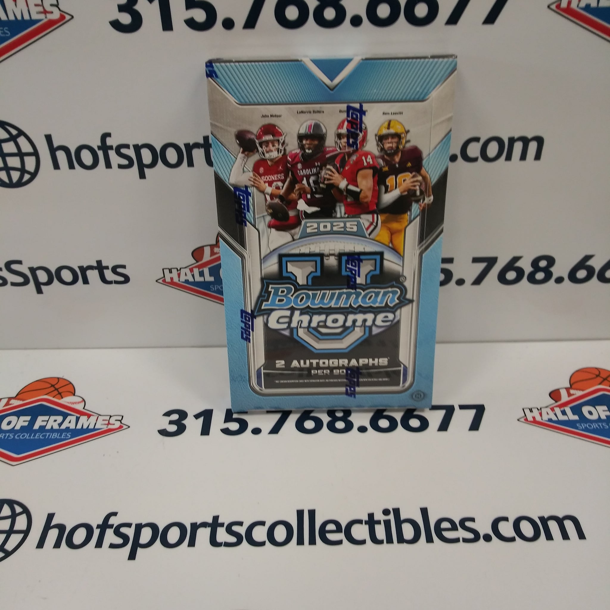 2025 BOWMAN CHROME UNIVERSITY FOOTBALL HOBBY BOX!