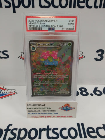 2023 POKEMON 151 VENUSAUR EX SIR #198 PSA 9!