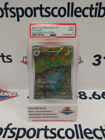 2023 POKEMON 151 IVYSAUR ILLUSTRATION RARE #167 PSA 9!