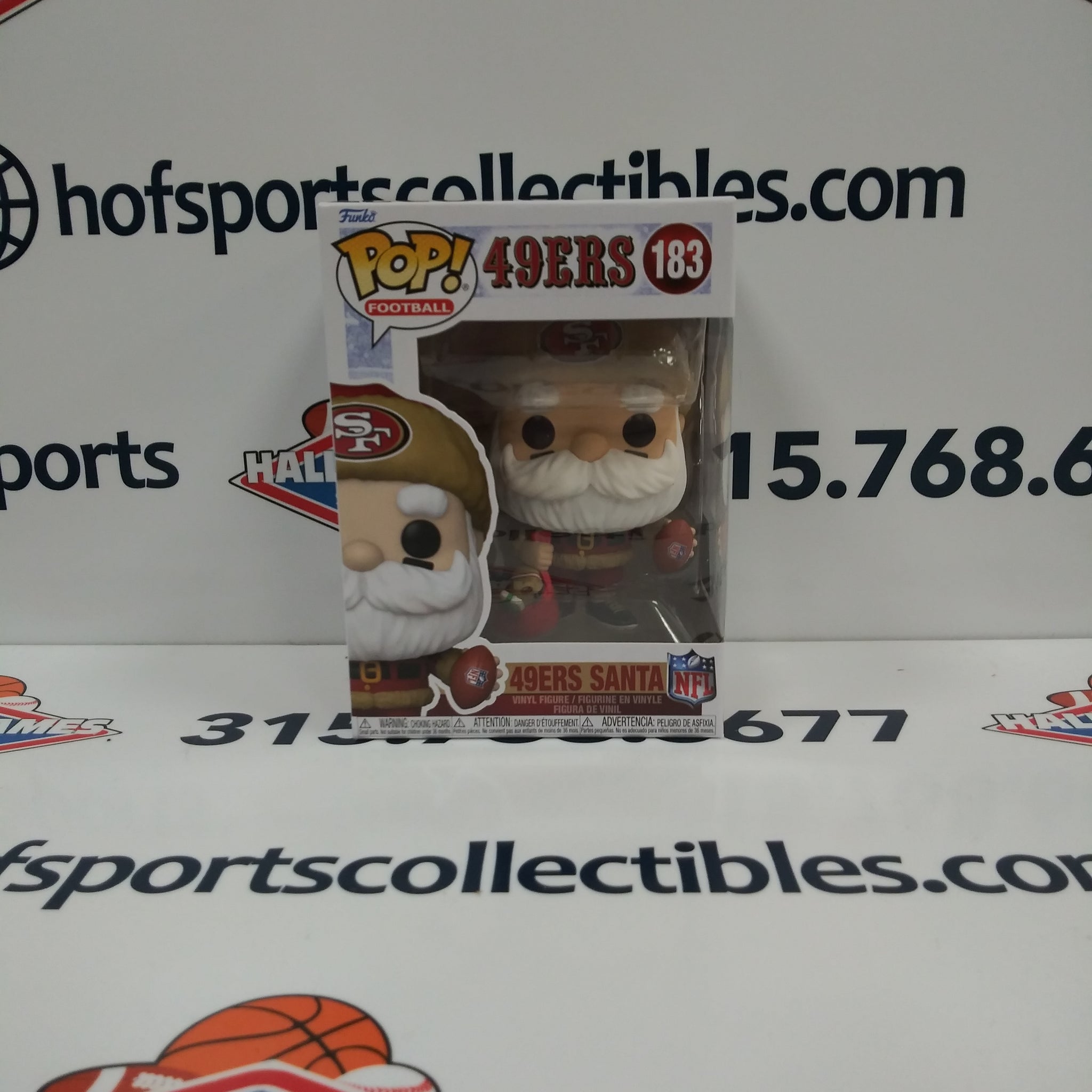 49ERS SANTA SAN FRANCISCO 49ERS FUNKO POP NFL #183!