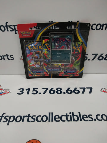 2025 POKEMON MEGA EVOLUTION PHANTASMAL FLAMES SNEASEL 3 PACK BLISTER!