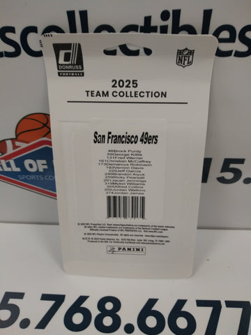 2025 SAN FRANCISCO 49ERS DONRUSS FOOTBALL TEAM SET!