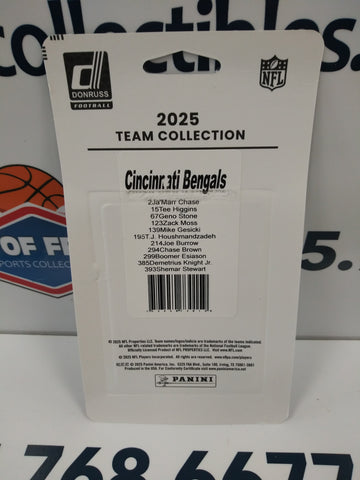 2025 CINCINNATI BENGALS DONRUSS FOOTBALL TEAM SET!