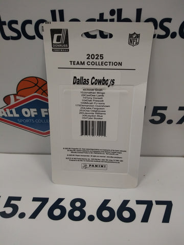 2025 DALLAS COWBOYS DONRUSS FOOTBALL TEAM SET!