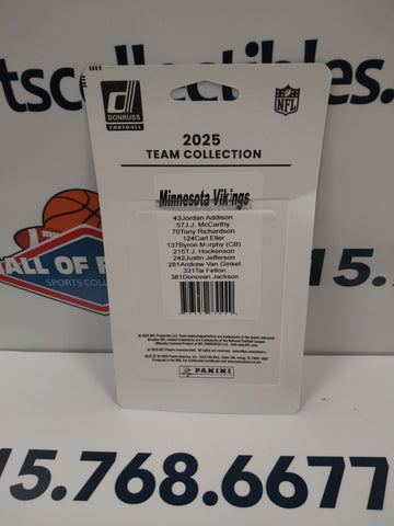 2025 MINNESOTA VIKINGS DONRUSS FOOTBALL TEAM SET!