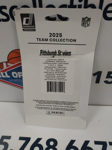 2025 PITTSBURGH STEELERS DONRUSS FOOTBALL TEAM SET!