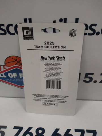 2025 NEW YORK GIANTS DONRUSS FOOTBALL TEAM SET! SKATTEBO & DART ROOKIES!