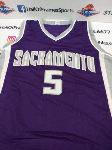 De'AARON FOX SIGNED SACRAMENTO KINGS CUSTOM JERSEY - BECKETT COA