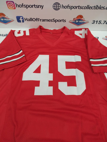 ARCHIE GRIFFIN SIGNED OHIO STATE CUSTOM JERSEY HEISMAN INSCRIPTION - BECKETT