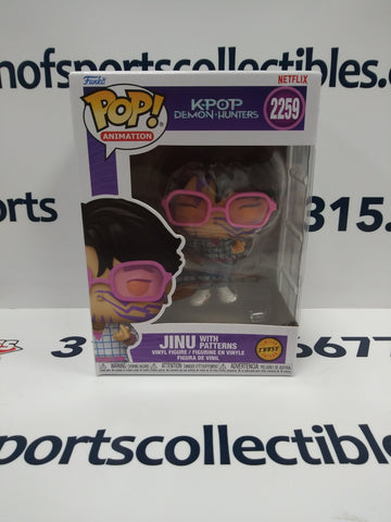 JINU WITH PATTERNS LIMITED EDITION CHASE K-POP DEMON-HUNTERS FUNKO POP ANIMATION #2259!