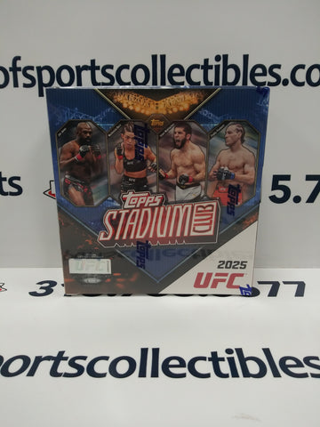 2025 TOPPS STADIUM CLUB UFC MEGA BOX! 3 CHROME XFRACTOR PARALLELS!