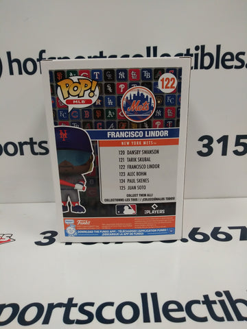 FRANCISCO LINDOR NEW YORK METS FUNKO POP MLB #122!