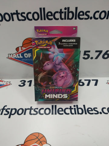 POKEMON SUN & MOON UNIFIED MINDS 3 PACK HANGER BOX!