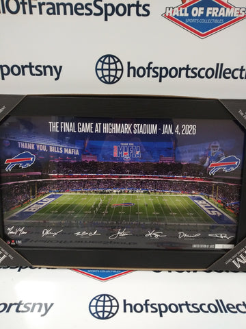 BUFFALO BILLS THE FINAL GAME AT HIGHMARK 1/4/2026 THE HIGHLAND MINT FRAMED 12X20!