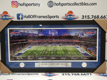 BUFFALO BILLS FINAL GAME 1/4/2026 THE HIGHLAND MINT FRAMED 16X32 LIMITED TO 99!